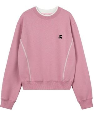Rest&Recreation Sweat Superposé À Manches Longues - Rose