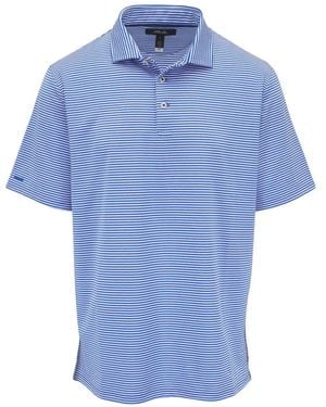 Ralph Lauren Striped Jersey Polo Shirt - Blue
