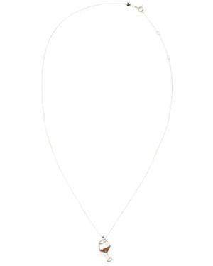 Aliita Collana Spritz Brillante Con Smalto - Bianco