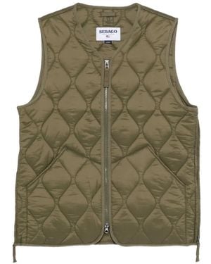 Sebago Plymouth Quilted Gilet - Green