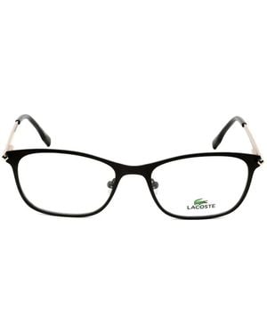 Lacoste Rectangle-Frame Glasses - Black