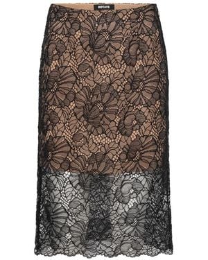 ROTATE BIRGER CHRISTENSEN Lined Mini Zip Closure Skirt - Brown
