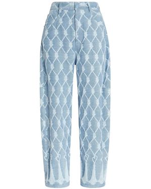 Genny Pattern Jeans - Blue