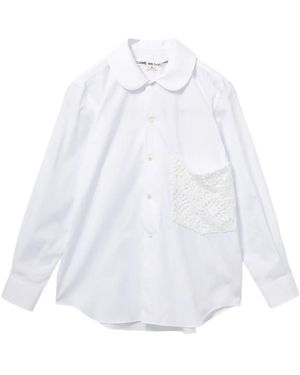 Comme des Garçons Lace-Pocket Shirt - White