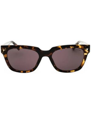 Guess Tortoiseshell-Effect Rectangle-Frame Sunglasses - Brown