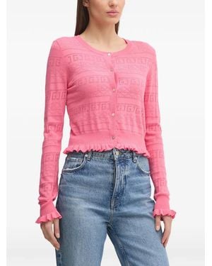 GAUDI Vest Met Ruches En Patroon - Rood