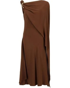 Gucci シルクドレス - ブラウン