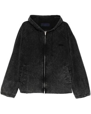 Juun.J Hooded Zip Jacket - Black
