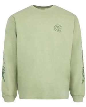 Carhartt Terrestrial グラフィック ロングtシャツ - グリーン