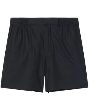 Fendi Elastic-Waistband Bermuda Shorts - Black