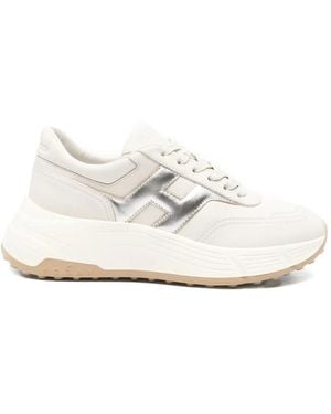 Hogan Logo Trainers - White