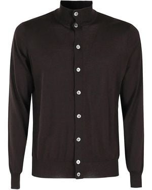 FILIPPO DE LAURENTIIS Cardigan À Boutonnière - Black
