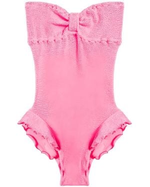 Reina Olga Laila Ruffled Swimsuit - Pink