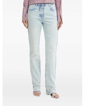 Patrizia Pepe Frayed-Hem Jeans - Blue