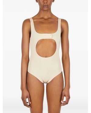 Courreges Cut-Out Bodysuit - White