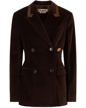 Marni Velvet Blazer - Black