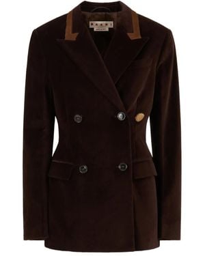 Marni Velvet Blazer - Black