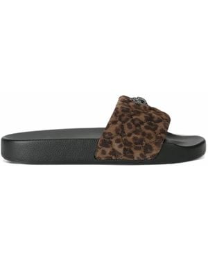 Kurt Geiger Meena Eagle Slides - Brown