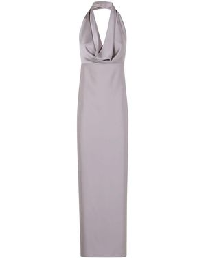 DR. HOPE Draped Maxi Dress - Purple