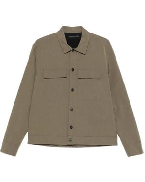Low Brand Flap-Pocket Long-Sleeve Shirt - Green