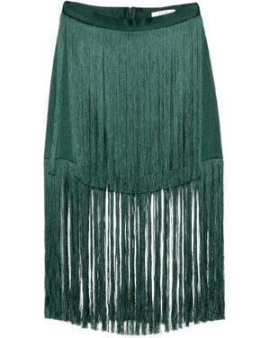 Esse Studios Cinca Layered Fringe Skirt - Green