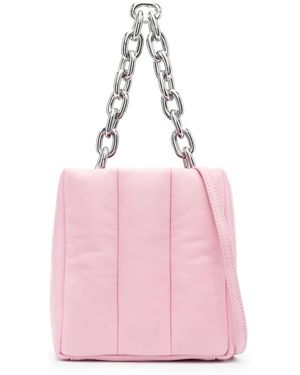Stand Studio Quilted Chain-Link Tote Bag - Pink