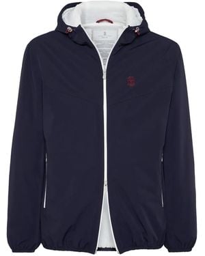 Brunello Cucinelli Polyamide Shell Jacket Clothing - Blue