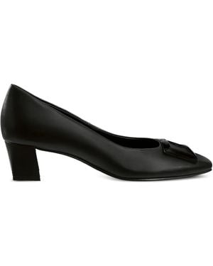 Högl Thilda Square-Buckle Block-Heel Pumps - Black