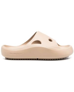Off-White c/o Virgil Abloh Off White Women Meteor Rubber Slider Camel - Natural