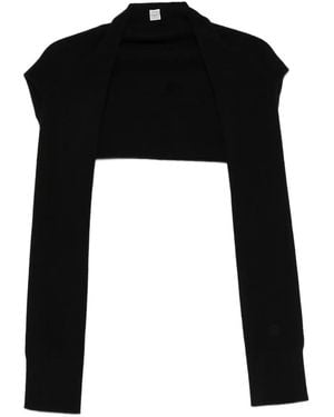 TOTEME Sleeve Cashmere Scarf - Black