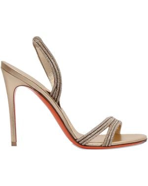 Santoni 105Mm Embellished-Straps Heeled Sandals - Pink