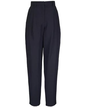 Dorothee Schumacher Pleated Tapered Trousers - Blue