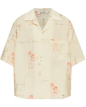 MISBHV Graphic-Print Shirt - Natural