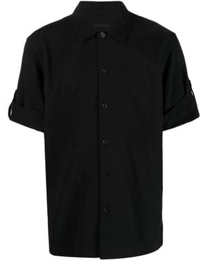 Helmut Lang Short-Sleeve Button-Up Shirt - Black