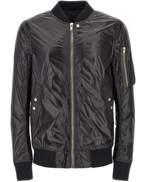 Rick Owens Classic Flight Bomber Jacket - Black