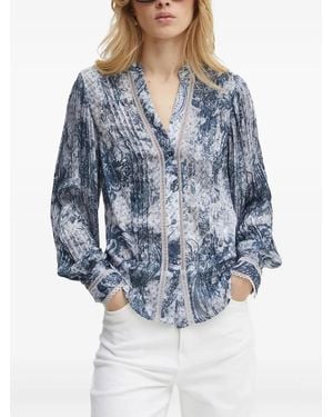 Guess Floral-Print Shirt - Blue