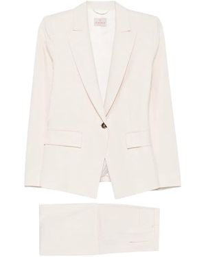 Marella Emmslogan Single-Breasted Suit - White