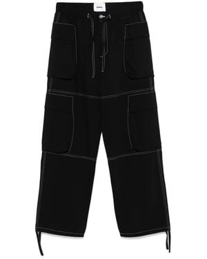 Bonsai Drawstring Cargo Pants - Black
