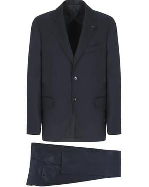 Lardini Button Suit - Blue