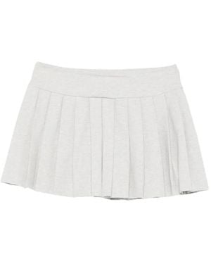 Norma Kamali Minifalda Plisada - Blanco