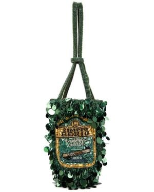 Anya Hindmarch Sequin-Embellished Beaded Tote Bag - Green