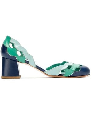 Sarah Chofakian Leather Pumps - ブルー