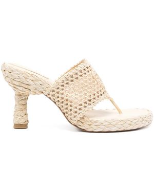 Chloé 95Mm Isla Sandals - Natural