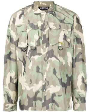 Mostly Heard Rarely Seen Camicia Con Stampa Camouflage - Verde
