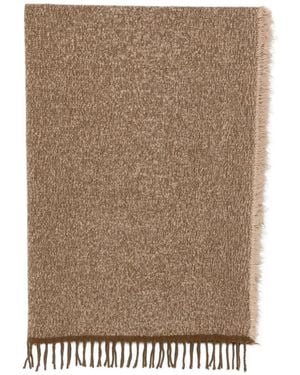Uma Wang Fringed Bouclé Scarf - Natural