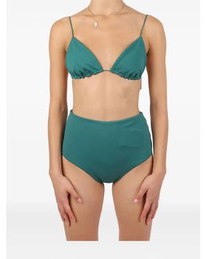 St. Agni High-Waisted Bikini Bottoms - Blue