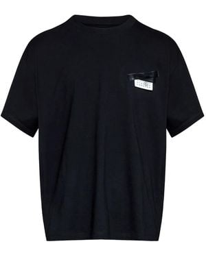 MM6 by Maison Martin Margiela Numbers-Print T-Shirt - Black