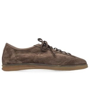 Henderson Suede Lace-Up Trainers - Brown