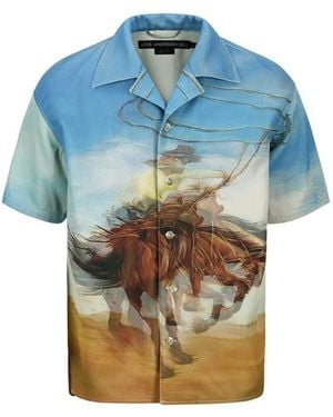 ANDERSSON BELL Hemd Mit Lenticular Cowboy-Print - Blau