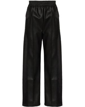 NAMESAKE Akron Loose-Fit Faux Leather Trousers - Black